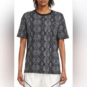 Nike Fly Spin Ball Snake Print Tee Shirt Size Extra Small